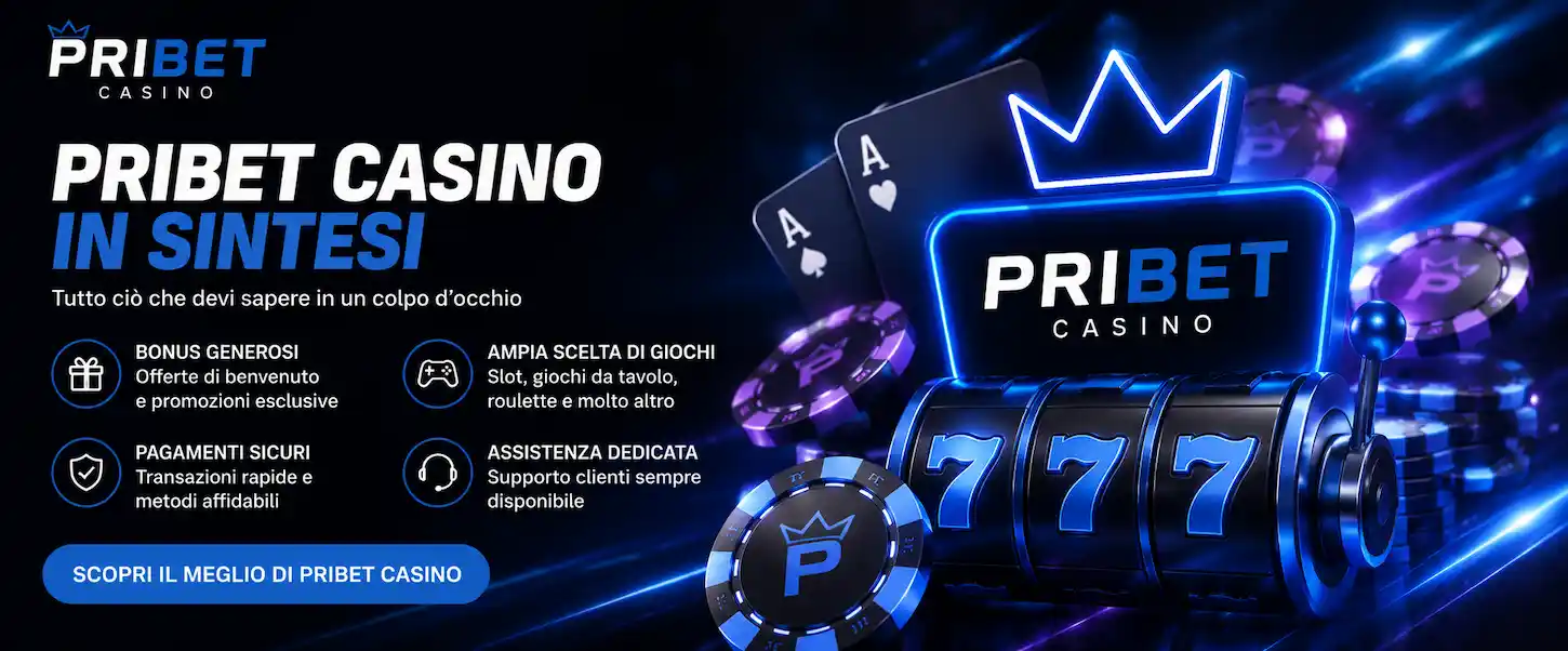 Pribet Casino offre una panoramica completa su bonus, giochi, pagamenti e assistenza per i giocatori.